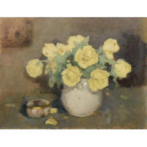 Alfons KARPIŃSKI (1875-1961), Ruže, 1937
