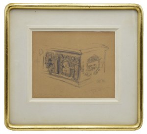 Jan MATEJKO (1838-1893), Sarcophagus - sketch