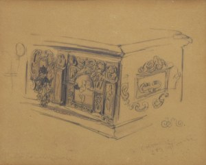 Jan MATEJKO (1838-1893), Sarcophagus - sketch