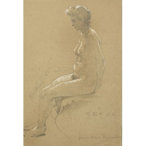 Marian WAWRZENIECKI (1863-1943), Seated nude, 1896