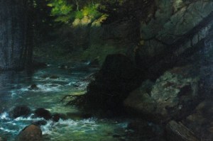 Arthur HEYER (1872-1931), Pejzaż z rzeką, 1905