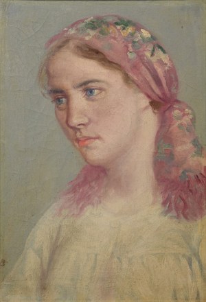 Antoni GAWIŃSKI (1876-1954), Girl in a shawl
