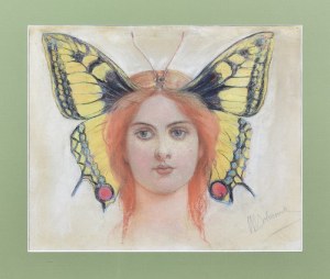 Michal ICHNOWSKI (1857-1915), Woman butterfly