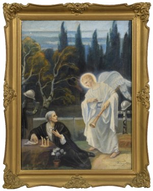 Józef UNIERZYSKI (1863-1948), Incontro con un angelo