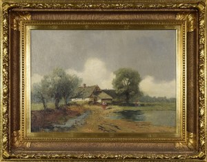 Władysław RUTKOWSKI-BOÑCZA (ca. 1840-1905), Paysage rural, 1899