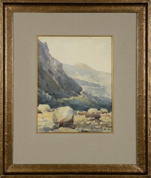 Henryk SAJDAK (1905-1995), Tatra Mountains - View from Czarny Staw to Hala Gąsienicowa