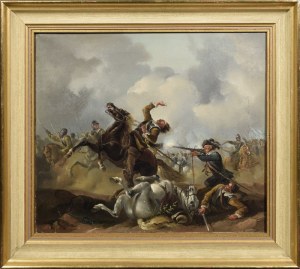 Peintre non spécifié, 19e siècle, Scène de bataille