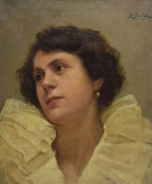 Ryszard Jan OKNIŃSKI (1848-1925), Portrait d'une jeune femme