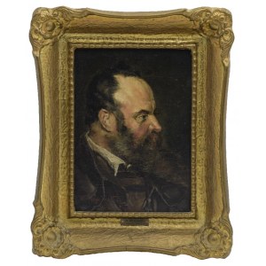 Walerian KRYCIŃSKI (1852-1929), Portrét muže z profilu, 1877