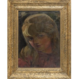 Painter unspecified, 20th century, Portrait of a girl