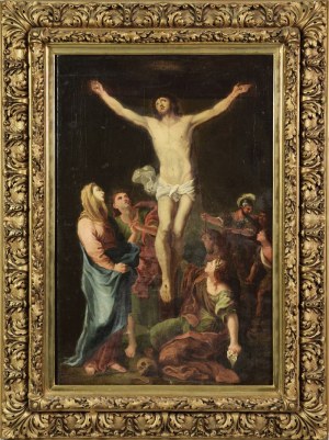 Nicht näher bezeichneter Maler, 19. Jahrhundert, Kreuzigung