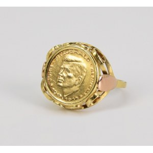 Ring with a coin