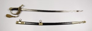 French saber of a naval officer, in a scabbard (according to the 1854 pattern)