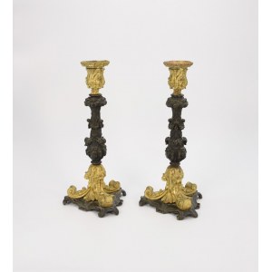 A pair of candlesticks