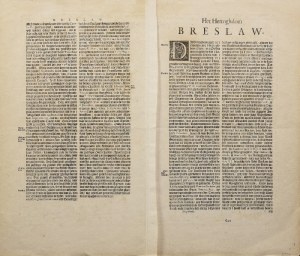 Joannes JANSSONIUS (1588-1664), Carta del Ducato di Breslavia con pianta di Breslavia