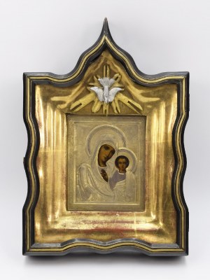 Icona - Madre di Dio con il Bambino, in una kyotte