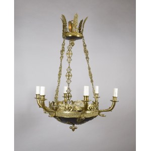 6-candle neo-empire electric chandelier