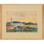Nikifor Krynicki (1895 - 1968), View of Nowy Sącz.