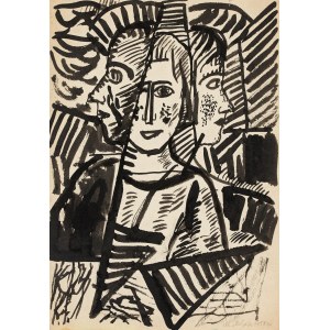 Marian Malina (1922 - 1985), Triple Portrait.