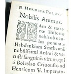 ZEBRZYDOWSKI- HEROICAE POLONORUM VIRTUTES wyd. 1688