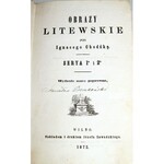 CHODŹKO- OBRAZY LITEWSKIE serya 1-3 wyd. 1872