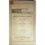 MATUSZEWICZ- PAMIĘTNIKI MARCINA MATUSZEWICZA KASZTELANA BRZESKIEGO-LITEWSKIEGO 1714-1765. T. 1-4 (komplet w 2 wol.)