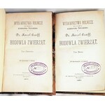 GRAFF- HODOWLA ZWIERZĄT  T. 1-2 (komplet w 2 wol.) wyd. 1886-7 hodowla koni, owiec, świń, ryciny