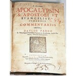 PAREO- IN DIVINAM APOCALYPSIN S. APOSTOLI ET EVANGELIST JOHANNIS  COMMENTARIUS Heidelberg MDCXVIII
