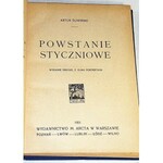 ŚLIWIŃSKI-  POWSTANIE STYCZNIOWE wyd.1920 oprawa Zjawiński