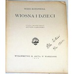 KONOPNICKA - WIOSNA I DZIECI wyd.1929 rys. Antoni Gawiński