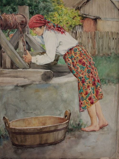 Aleksander Augustynowicz, Dziewczyna przy studni