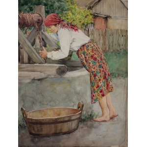 Aleksander Augustynowicz, Mädchen am Brunnen