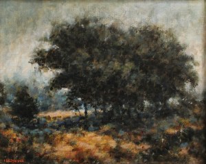 Jerzy Grzywacz, Landschaft mit Bäumen
