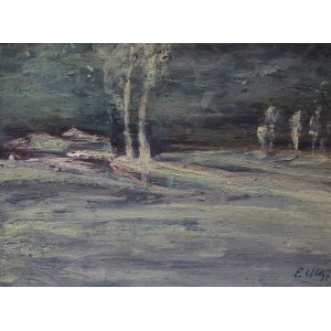 Emil Ukleja, Paysage avec arbres