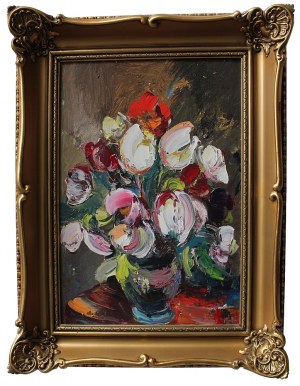 Józef Wasiołek, Fleurs [Tulipes dans un vase].