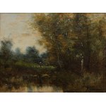 Renée Worms [Davids], Paesaggio con stagno
