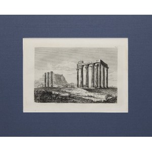 Carl Merker (1817-1897), Temple of Jupiter, Athens, 1856