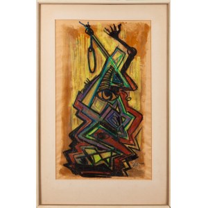 Artysta nieokreślony (XX wiek), Kompozycja figuratywna, 1989