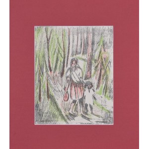 Jan Hrynkowski (1891-1971), Una passeggiata nel bosco, 1928