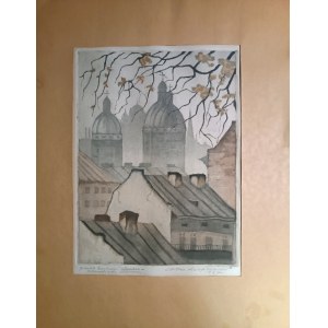 Stefan Kacprowski (1887-1948), Über den Dächern von Lviv