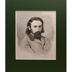 Florian Cynk (1838-1912), Ritratto di Jan Matejko (incisione di Józef Holewiński),