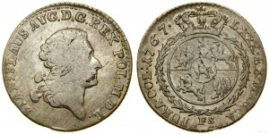 Polska, złotówka (4 grosze), 1767 FS, Warszawa