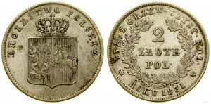 Poland, 2 zloty, 1831 KG, Warsaw