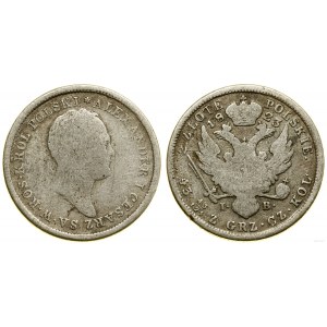 Pologne, 2 zlotys, 1823 IB, Varsovie