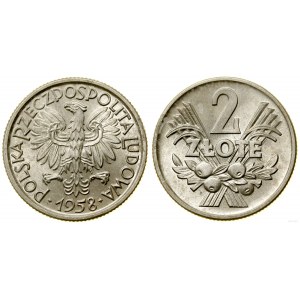 Polen, 2 Zloty, 1958, Warschau