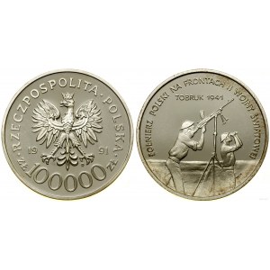 Polonia, 100.000 PLN, 1991, Varsavia