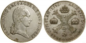 Austrian Netherlands, thaler (Kronentaler), 1793 M, Milan