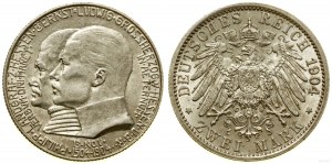 Allemagne, 2 marques commémoratives, 1904, Berlin