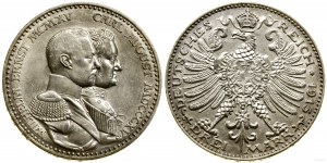Allemagne, 3 marques commémoratives, 1915 A, Berlin