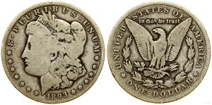 Stany Zjednoczone Ameryki (USA), dolar, 1893 O, Nowy Orlean